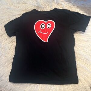 Superism Trendy Black Kids Tee with Red 'LOVER' Design